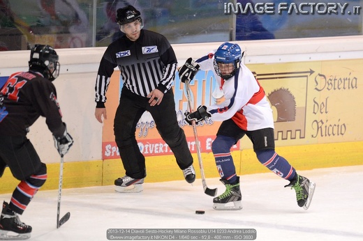 2013-12-14 Diavoli Sesto-Hockey Milano Rossoblu U14 0233 Andrea Lodolo